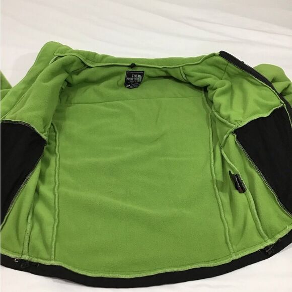 The North Face Lime and Black Denali Fleece Outdoor Jacket Size Large - Picture 6 of 15